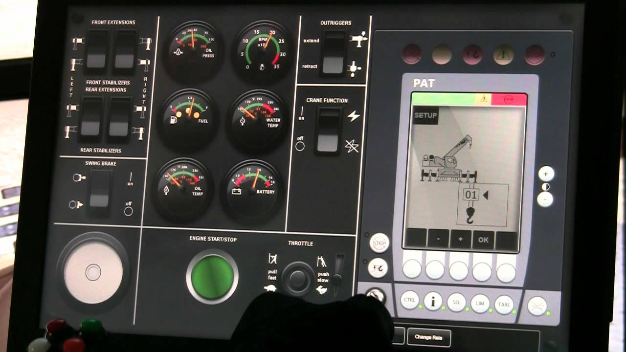 Vortex - Mobile crane training simulator with digital LMI/SLI