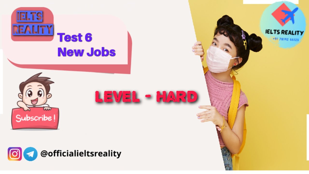 New Jobs // Ielts Listening Test // Ielts Reality