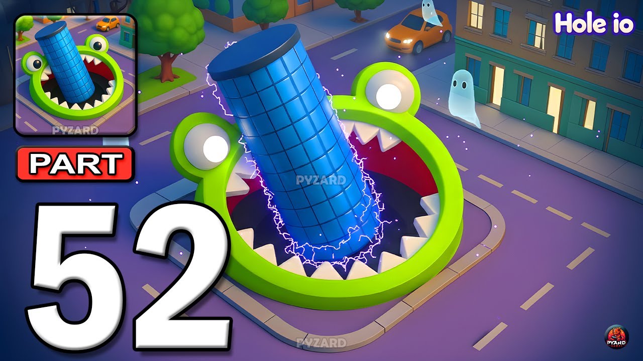 Hole.io - Gameplay Walkthrough Part 52 - Swallow Everything & Dominate the City (Android, iOS)