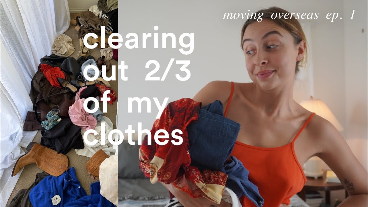 pairing down EVERYTHING I OWN (moving overseas ep. 1)