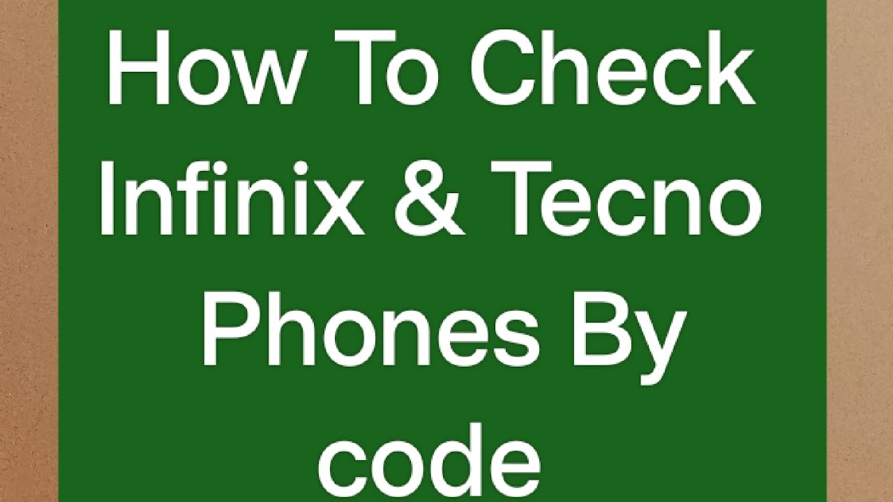 How to check tecno phone by code || How To check infinix phone by code || #unitedmobilemardan