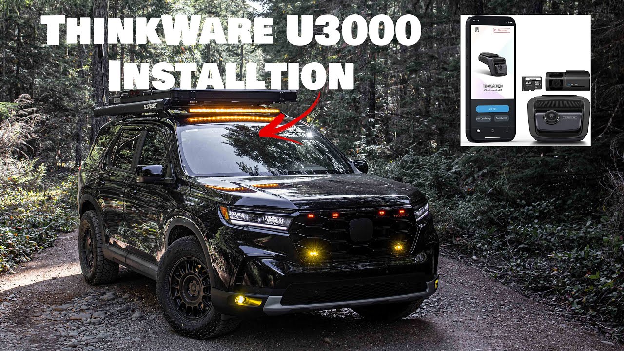 Thinkware U3000 4K / 2K Dash Cam OBD wiring Installation on the Honda Pilot Trailsport