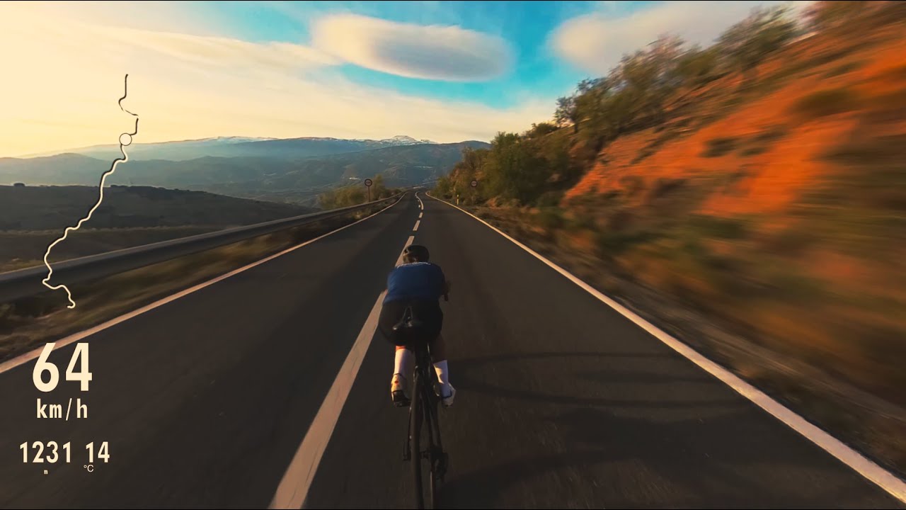 Roadcycling Downhill in Sierra Nevada with SzymonBike