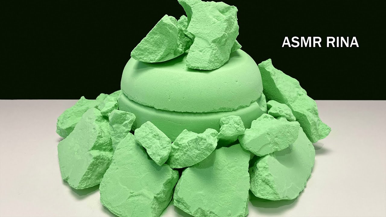 ASMR baking soda crunchy green ruins