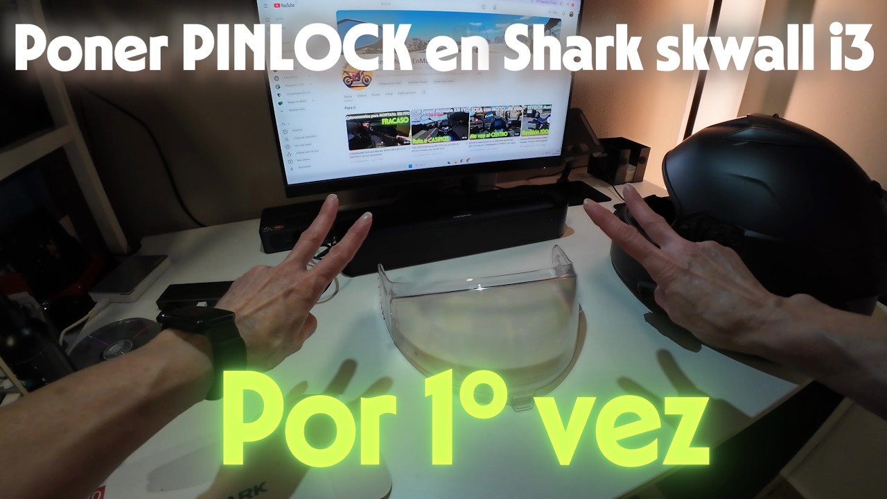 Instalación del PINLOCK en casco SHARK Skwall i3 | Coloco un PINLOCK por 1º VEZ
