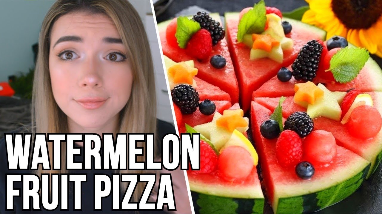 MAKING WATERMELON PIZZA | Cooking Trouble