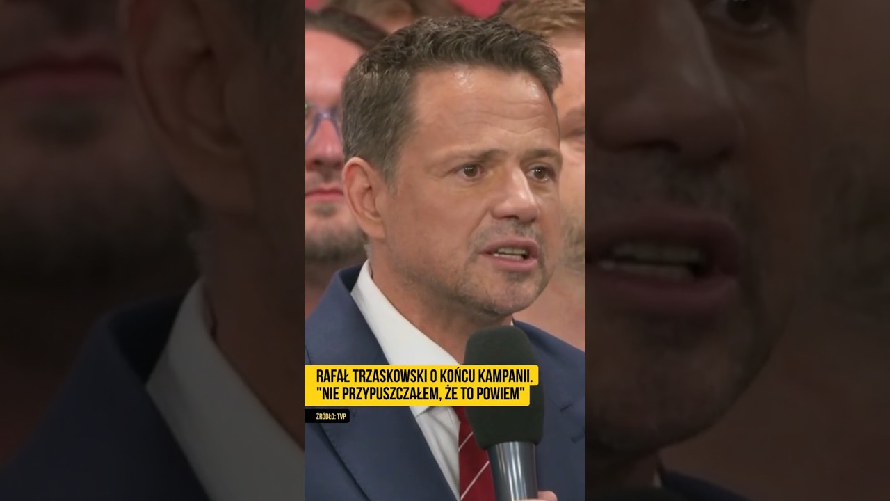 Trzaskowski o końcu kampanii. 