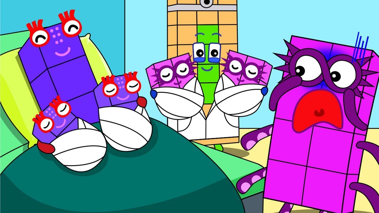 OMG! Numberblocks 6 Is Giving Birth with Triplets - Numberblocks Funny Animation
