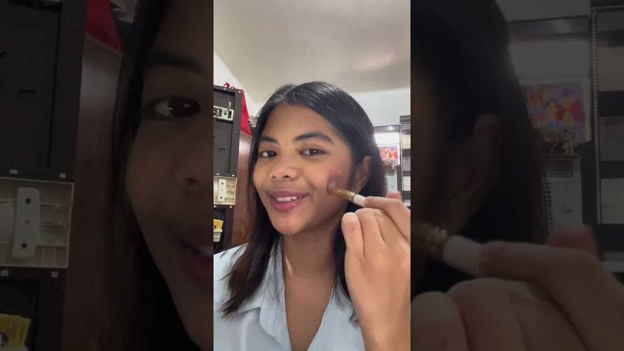 get ready with me using my sister’s makeup #grwm #makeup #vlog 