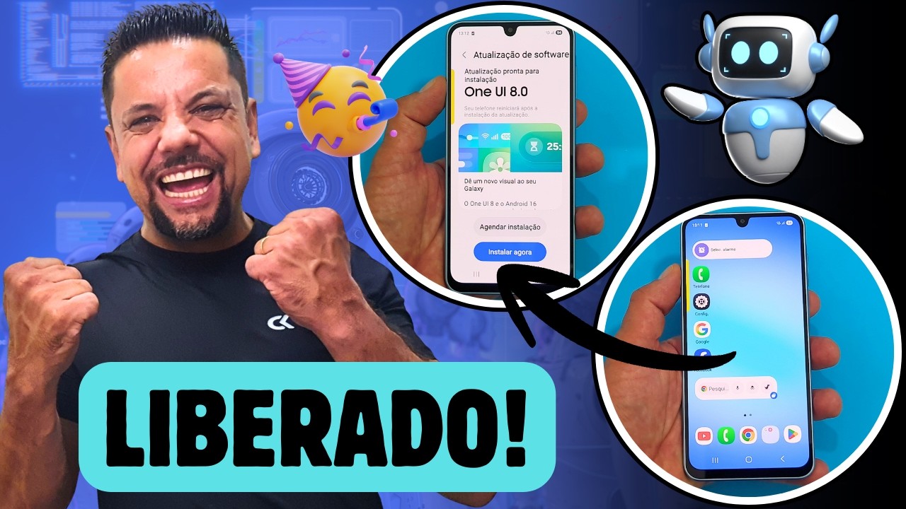 [GUIA COMPLETO] Atualização Oficial Para o ANDROID 16 e ONE UI 8.0 No Samsung Galaxy A17