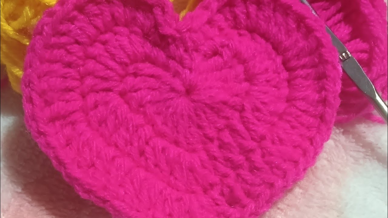 How to Crochet a Heart ❤️ | Step-by-Step Beginner Crochet Tutorial#crochet #crochetheart #crochetlov