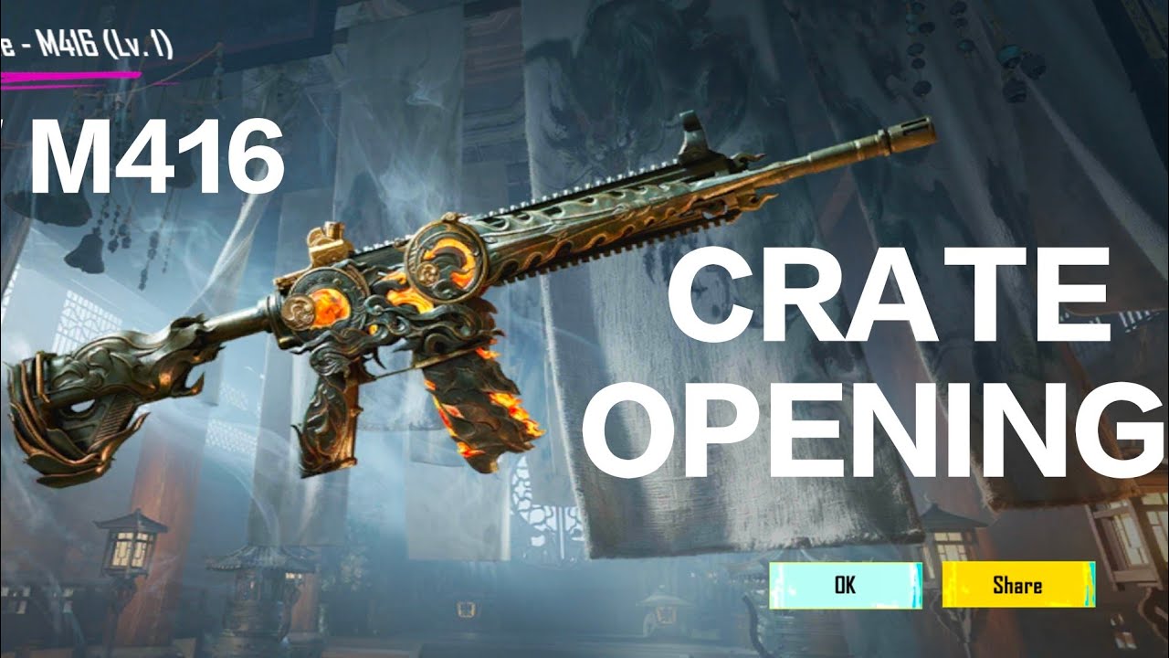 New m416 crate opening😱😱#crateopening #newm416 #newultimate #newultimatespincrateopening #pubgmobile