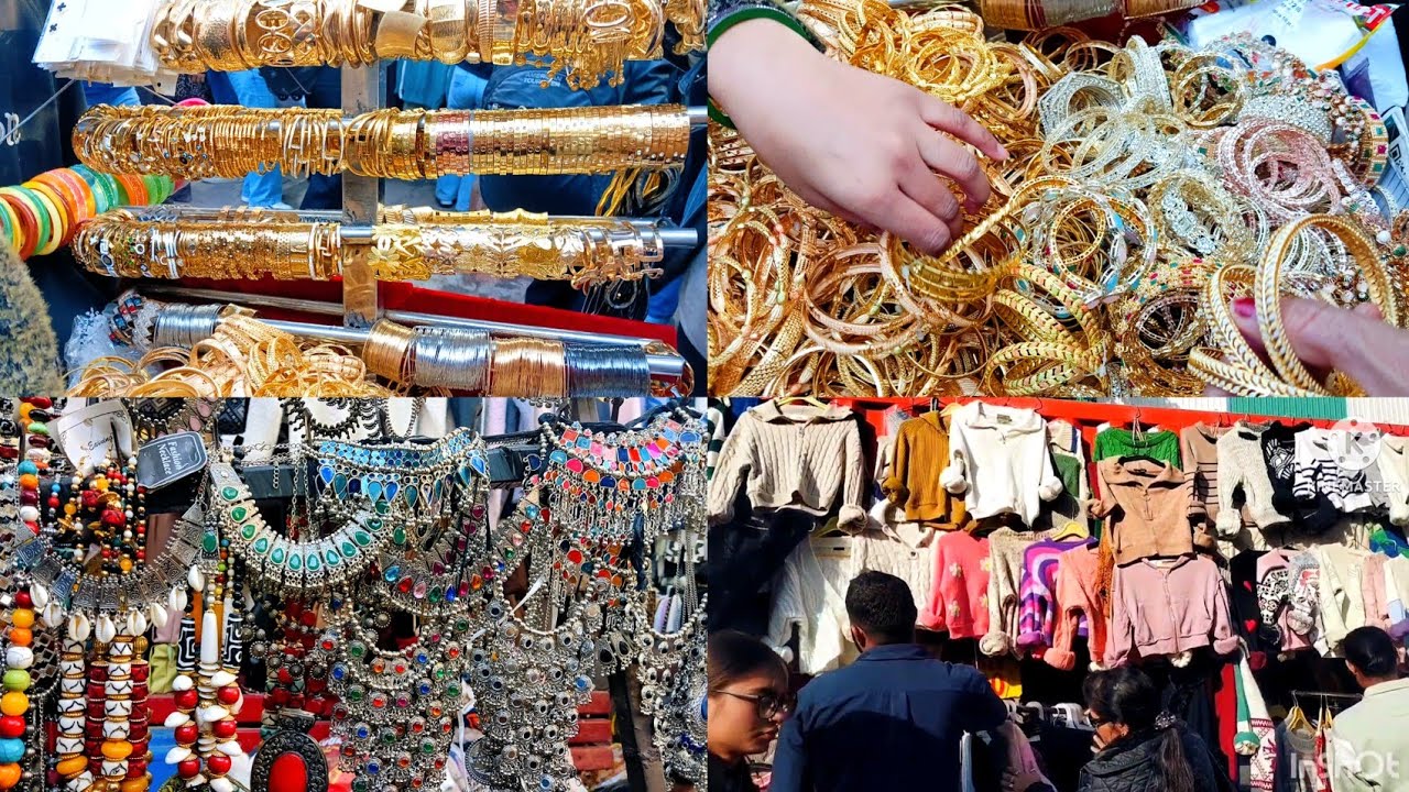 Delhi Sarojini Nagar market Explore jewellery, winter clothes, bangles collection video