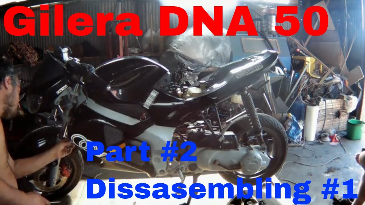 Gilera DNA 50 - Part #2 (Disasembling part 1, RPM green wire problem)