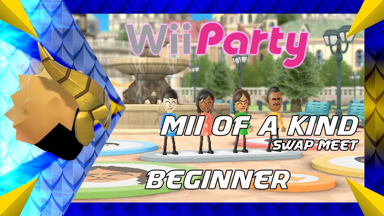 Wii Party - Mii of a Kind/Swap Meet (Beginner) Layla vs Haru vs Chika vs Tommy