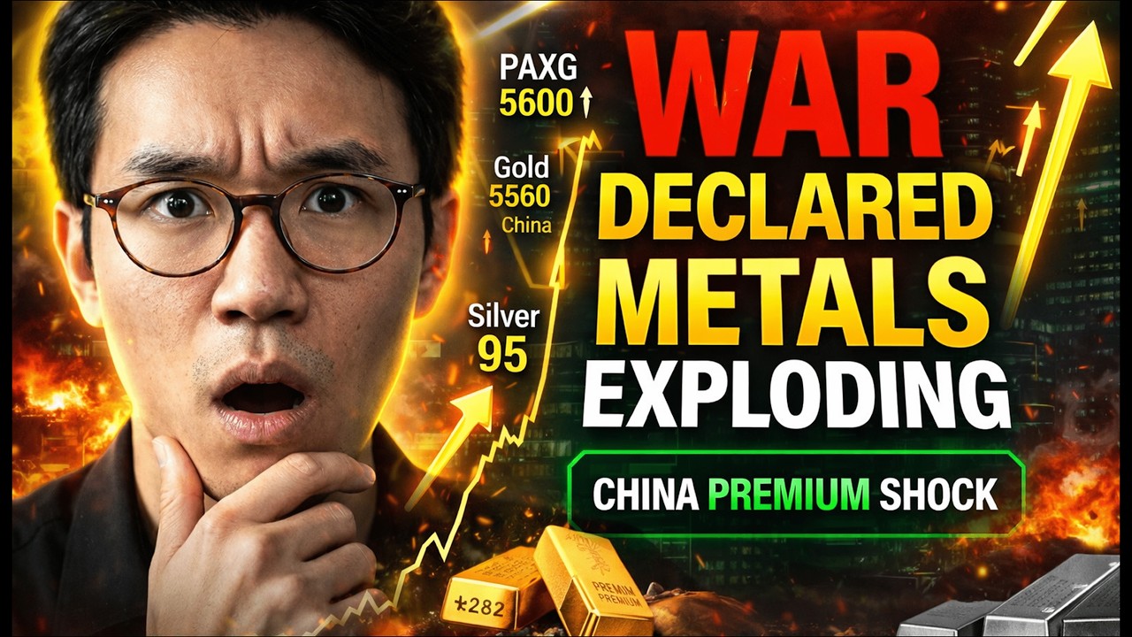 WAR Just Started &mdash; Silver $95, Gold Premium Explodes, PAXG Near ATH