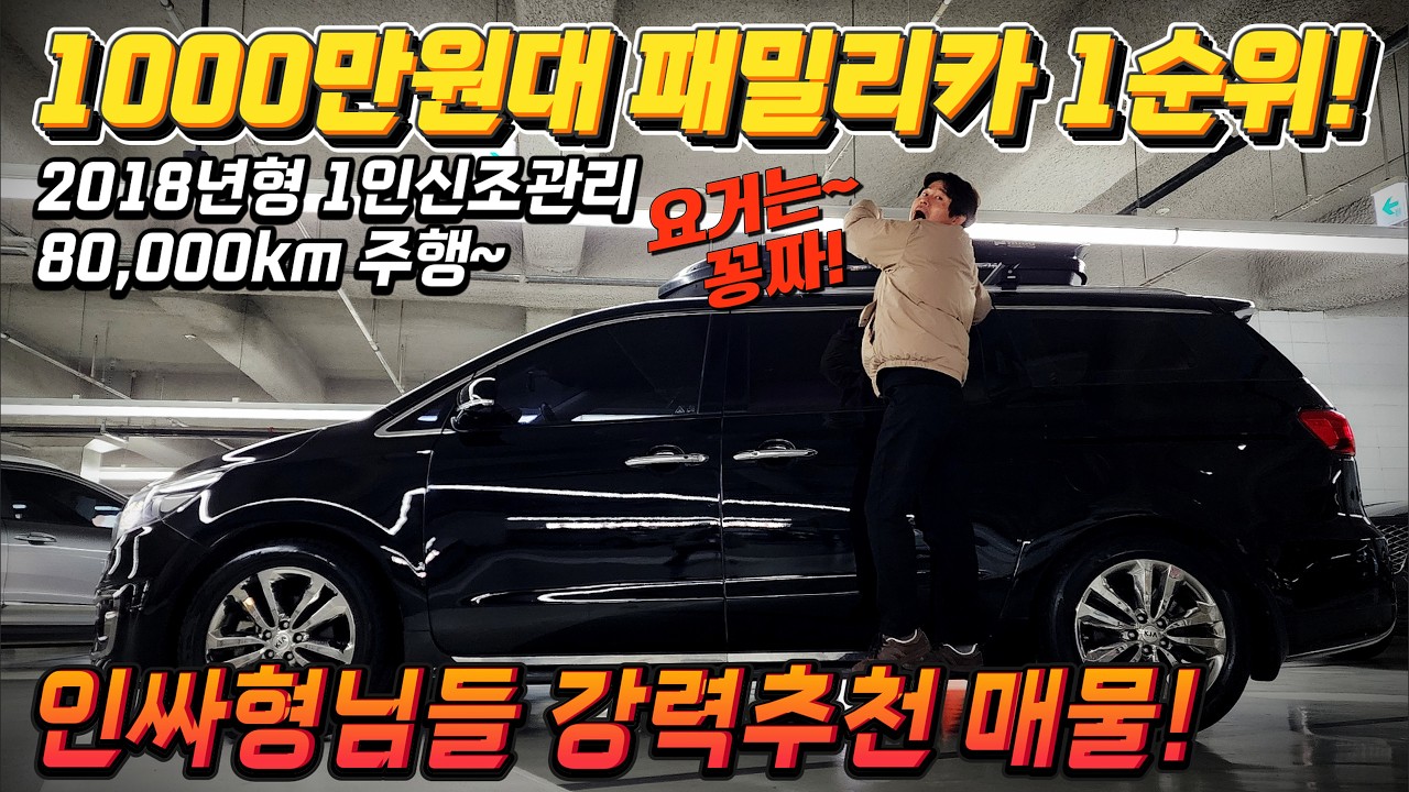 1000만원대 패밀리카 1순위! 루프박스는 꽁짜! 1인신조로 관리된 18년형 8만km 주행~ 인싸형님들 강력추천 매물! #가성비 #중고차추천 #킹카tv