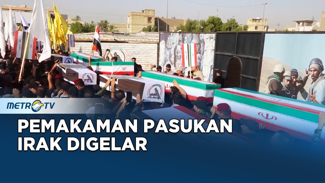 Pemakaman Pasukan PMF Irak Digelar Usai Serangan AS Saudi