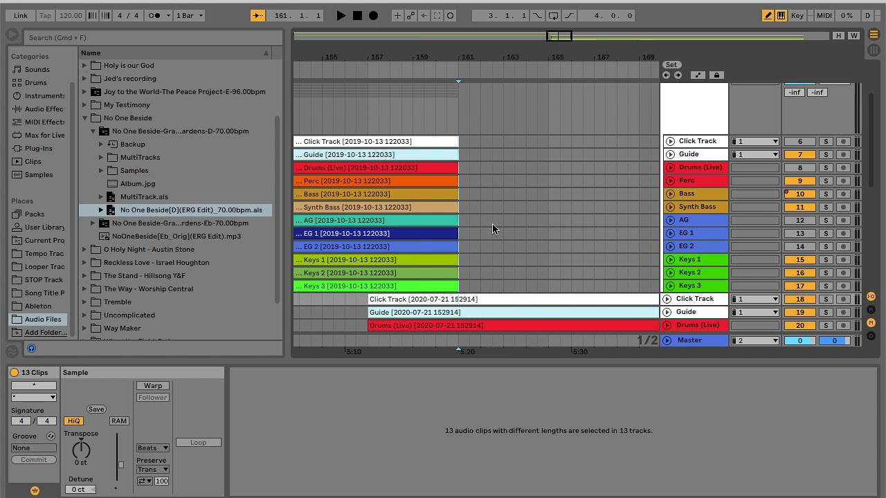 Ableton Live 10 - Arrangement View Setup with MULTI-TRACKS - Jed Orillaza