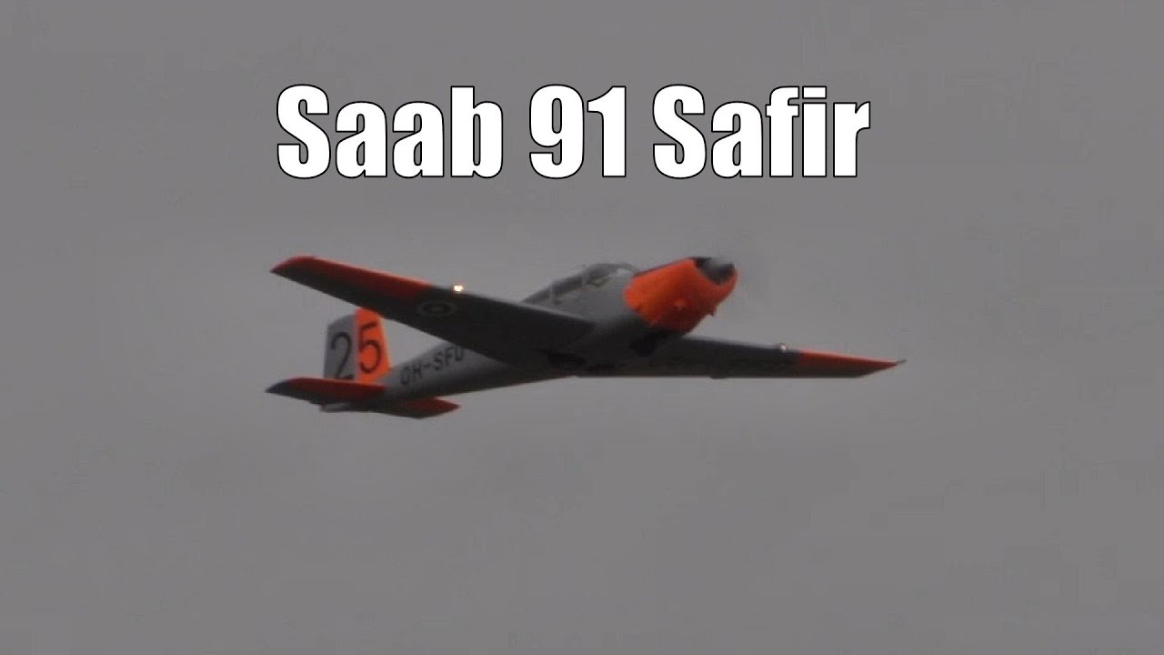 Saab 91 Safir Flight Takeoff - Vaasa 2024