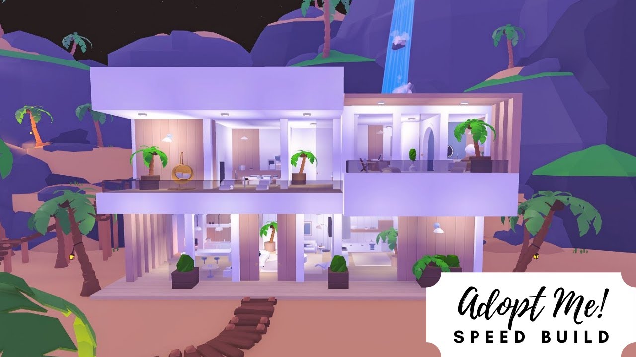 Sandbox Island - Скоростная постройка современного прибрежного дома 🐚 Roblox Adopt Me!