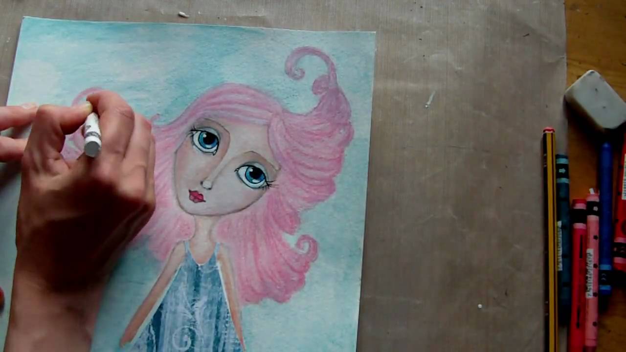 Painting a Mixed Media Portrait - Part 4