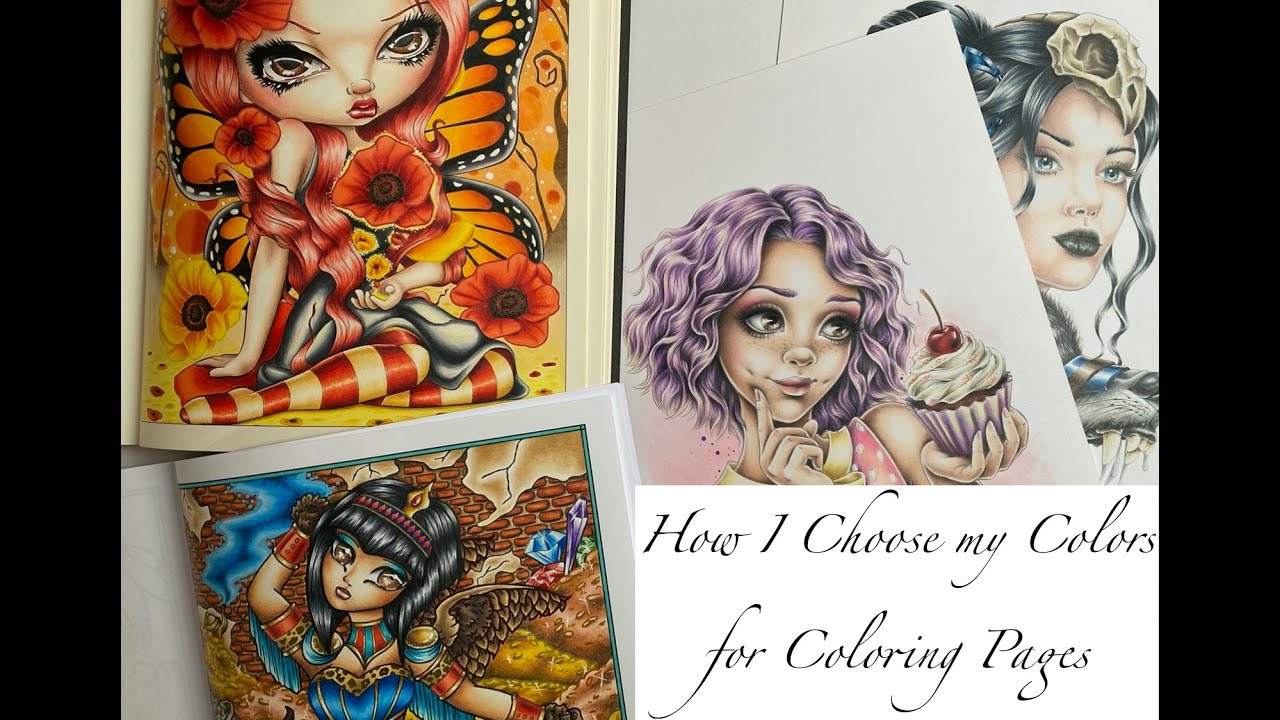 Choosing Colors  - How I do it   Adult Coloring Tutorial