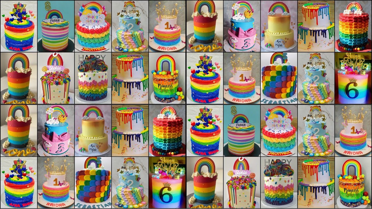 🌈Rainbow Cake Designs 2024/Rainbow Cake/Unicorn Cake Design/Cake Design for birthday/Cake Design