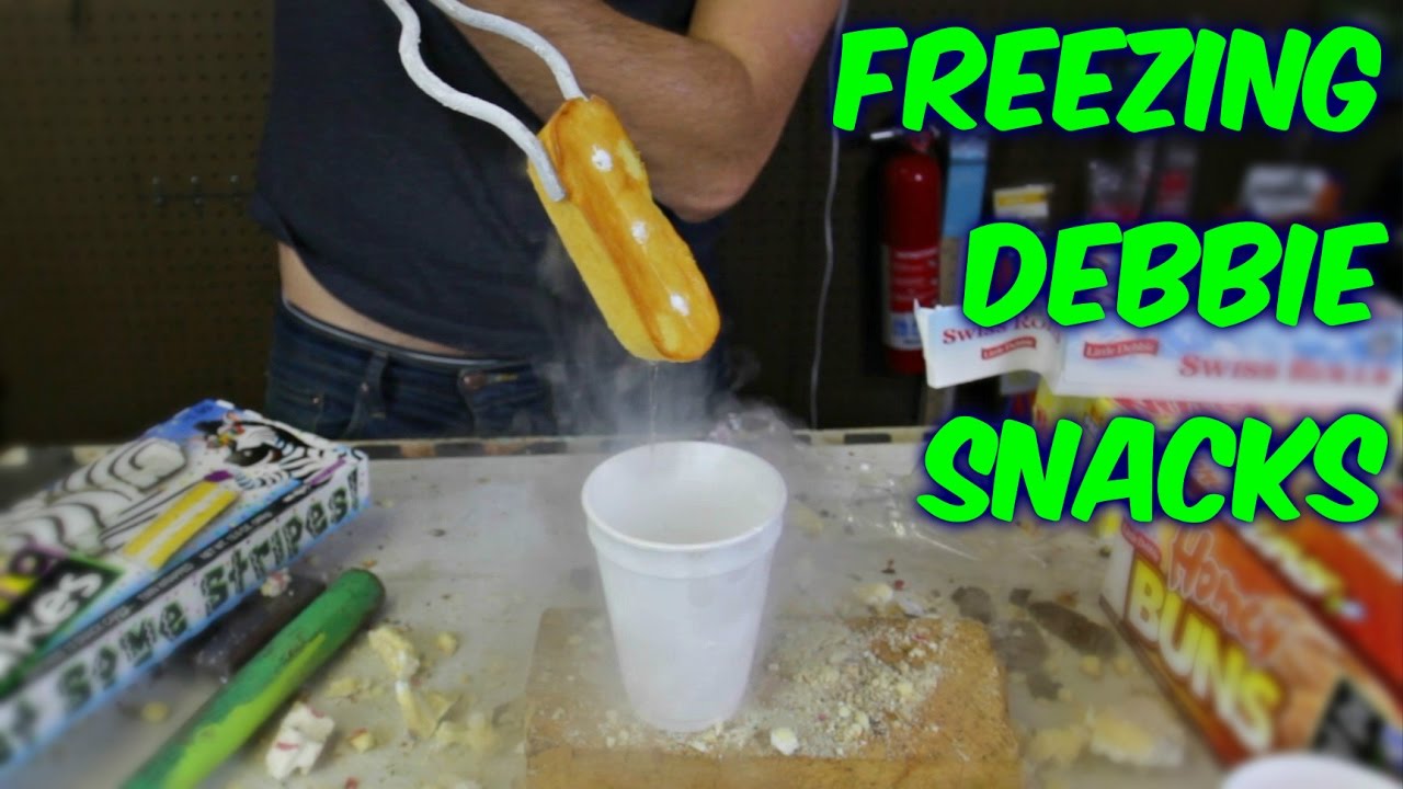 Freezing Little Debbie Snacks with Liquid Nitrogen