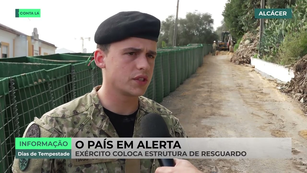 Encosta do Castelo de Alcácer do Sal ameaça ruir após semanas de chuva