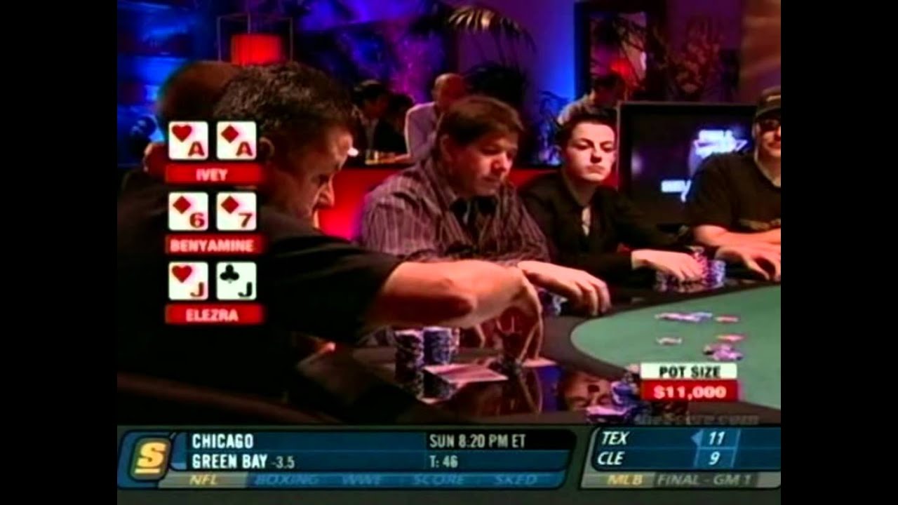 Bad Beat AA vs JJ Phil Ivey vs Eli Elezra