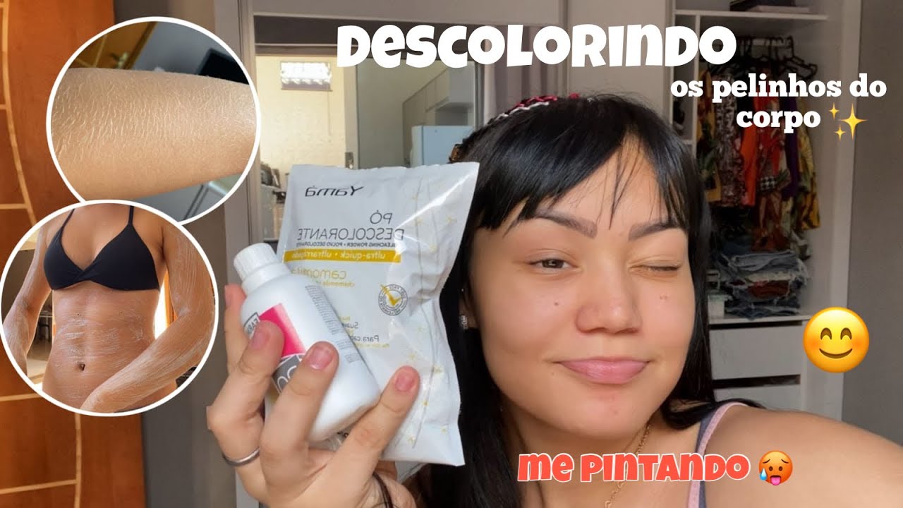 Descolori os pelos do corpo 😬