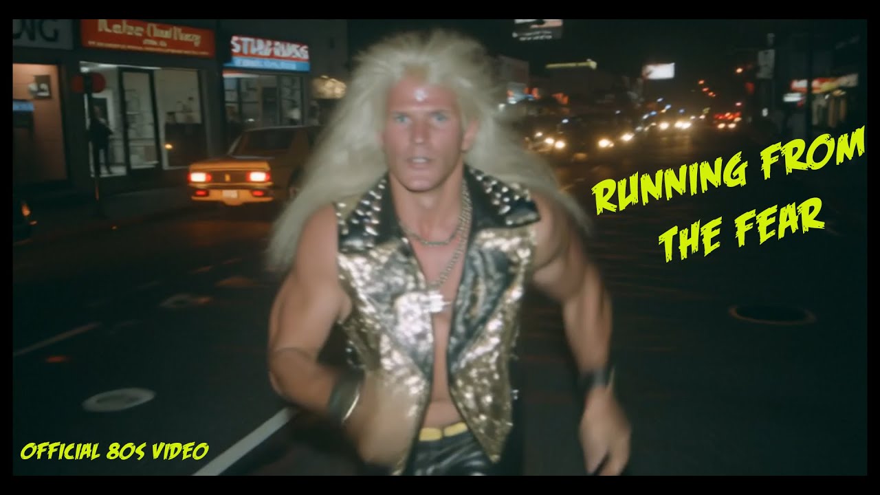 (Official video) Running From the Fear (1985 glam metal banger!)