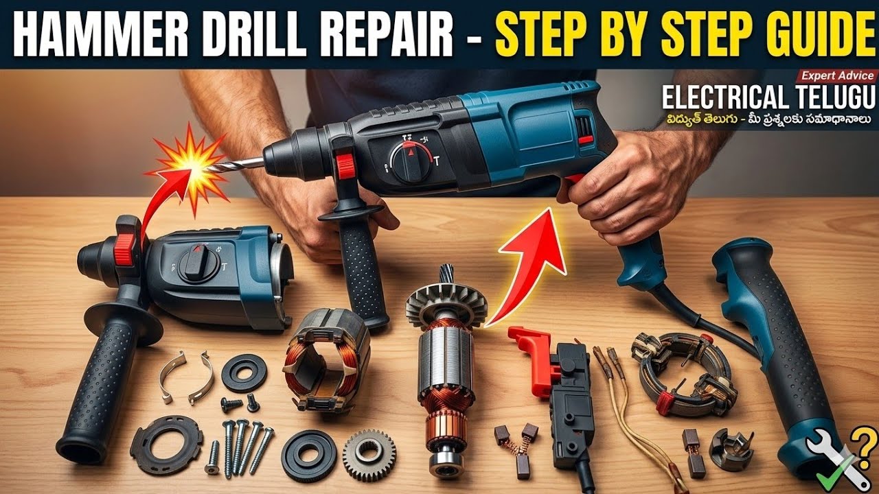 See How You Can Get Your Drill Machine Serviced in Telugu!