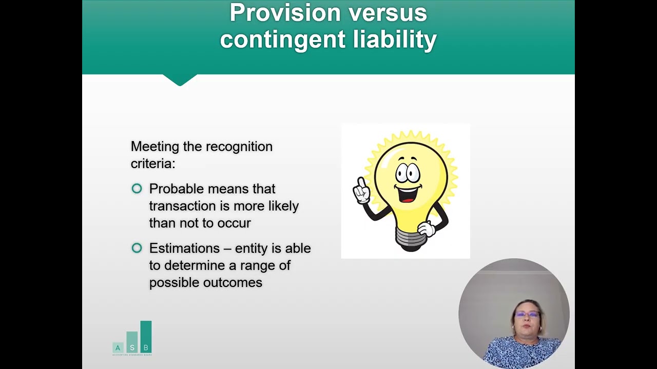 Provision versus contingent liability