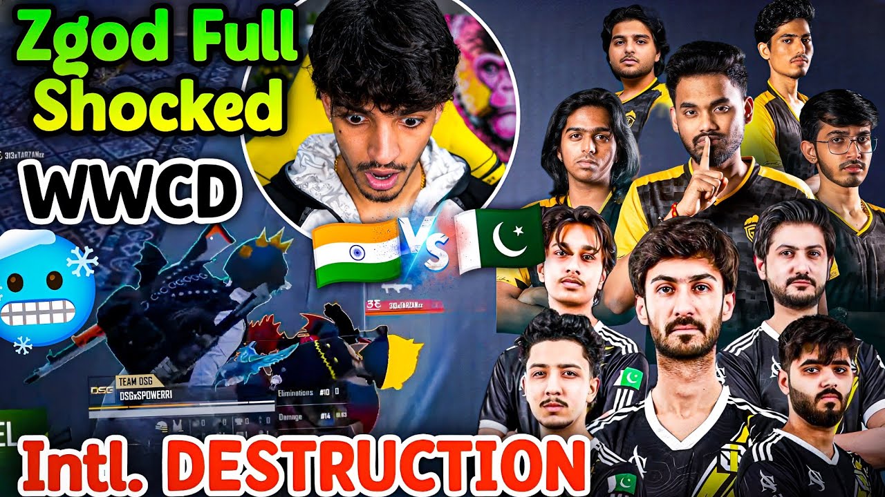 🇮🇳GodLike ONE KNOCK PUSH In Intl.😱 WWCD🔥 Wiped Pakistan Team B2B🇵🇰 ZGod Full Shocked🥶
