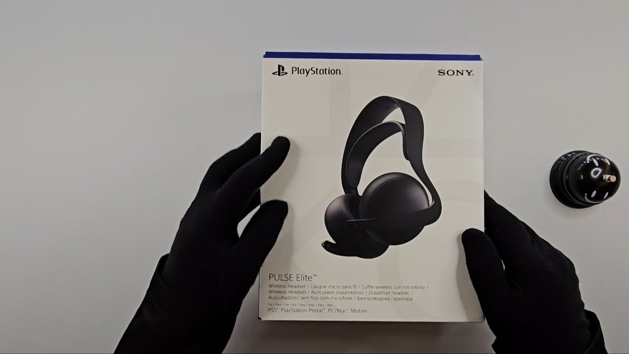 Sony PS5 Pulse Elite Headset Midnight Black Unboxing