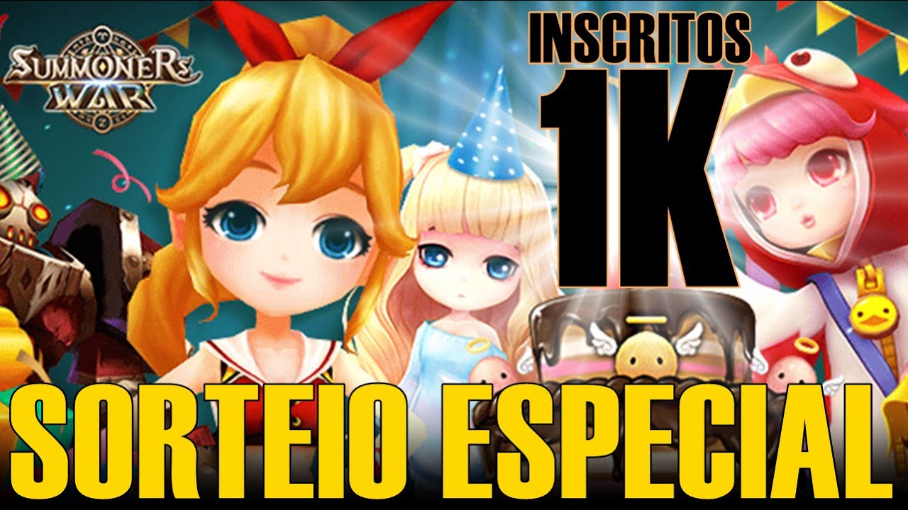 Agradecimentos e Sorteio Especial: 1.000 Inscritos | Summoners War