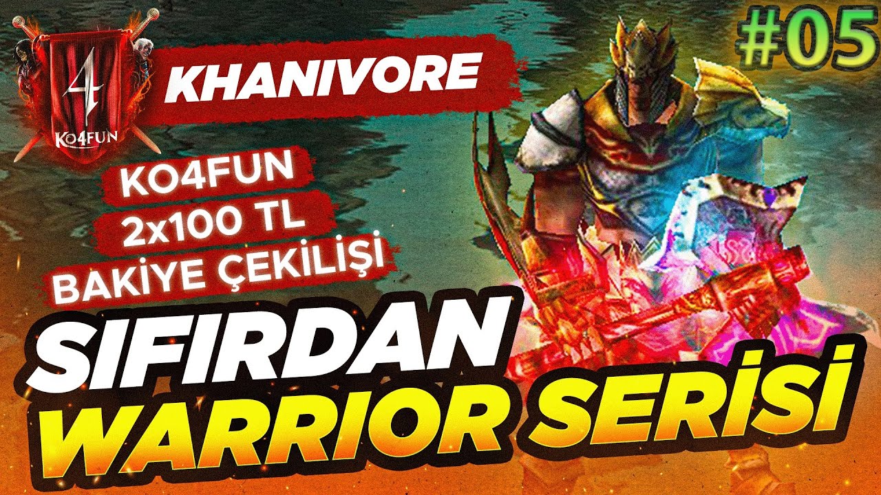 KO4FUN ZENITH | KNIGHT ONLINE SIFIRDAN WARRIOR SERİSİ #05 | KHANIVORE 2X 100 TL &Ccedil;EKİLİŞ!!!