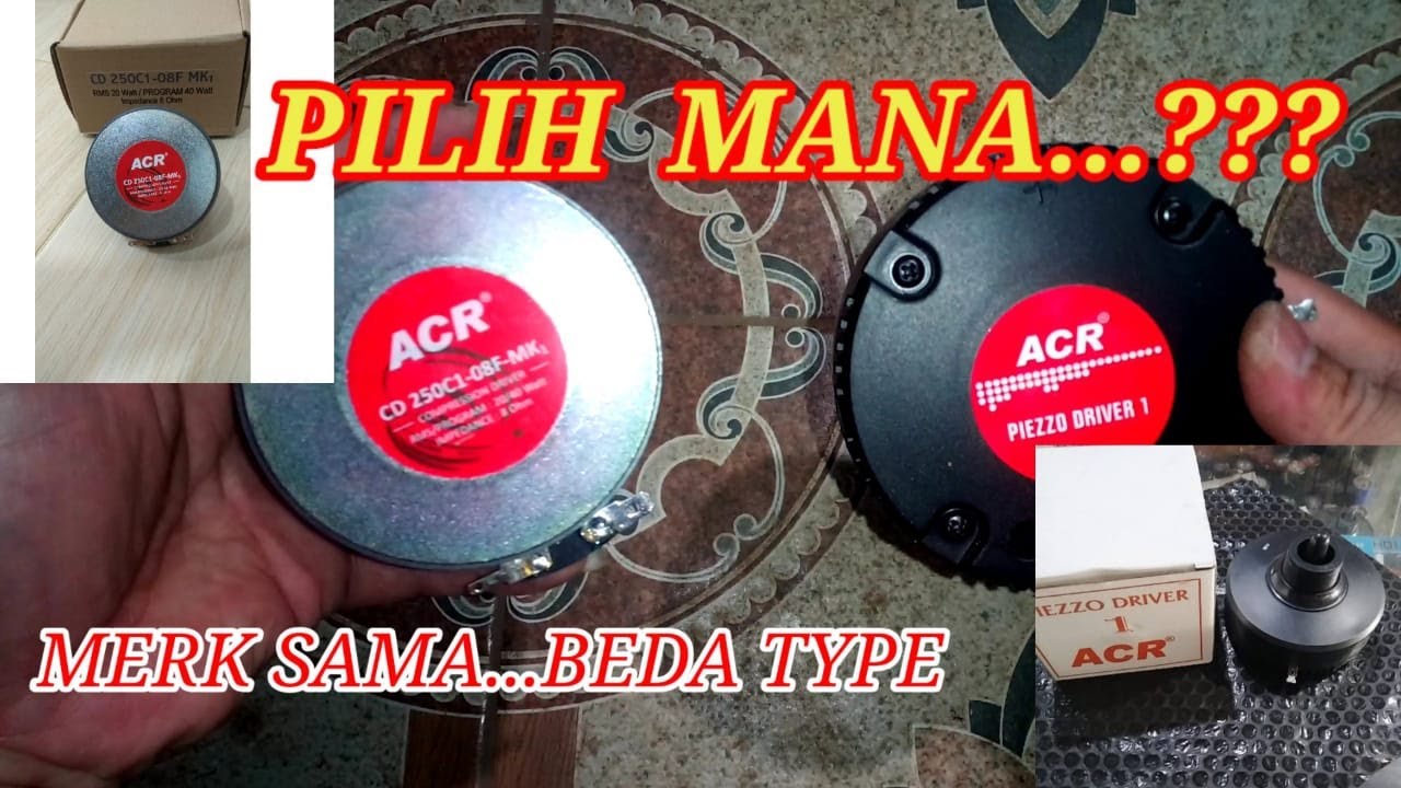TWEETER ACR BEDA TYPE BEDA KUALITAS
