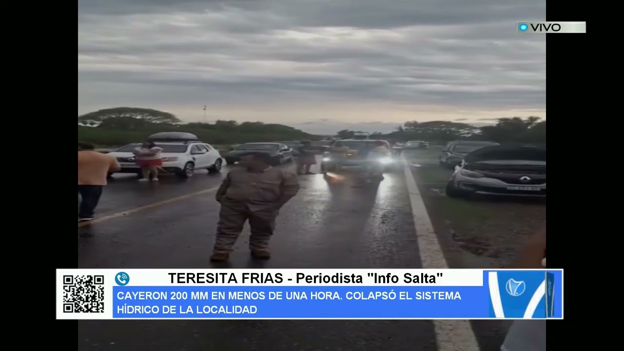 IMPRESIONANTE TEMPORAL EN METÁN, SALTA