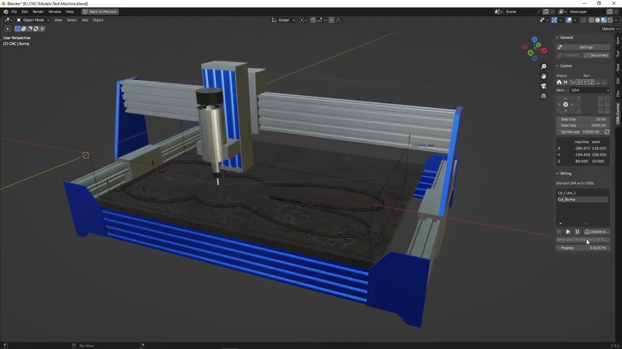 BlenderGRBL - Full CAM and CNC control in Blender