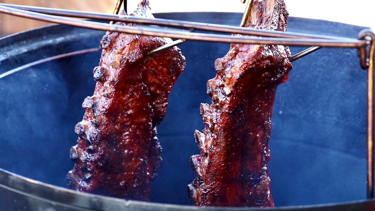 Как повесить ребрышки в Weber Smokey Mountain без инструментов | WSM: копчение мяса