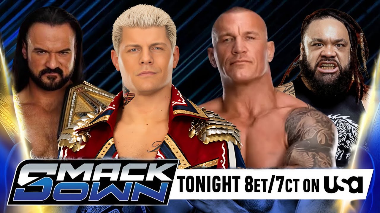 Cody Rhodes Vs Drew Mcintyre Vs Randy Orton Vs Jacob Fatu WWE Smackdown 06 March 2026 - FULL MATCH