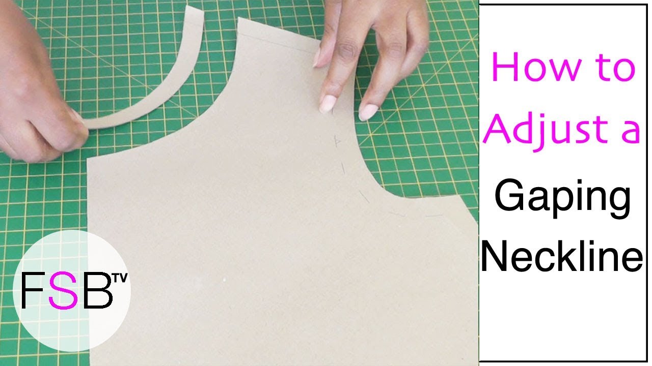 Adjusting a Gaping Neckline