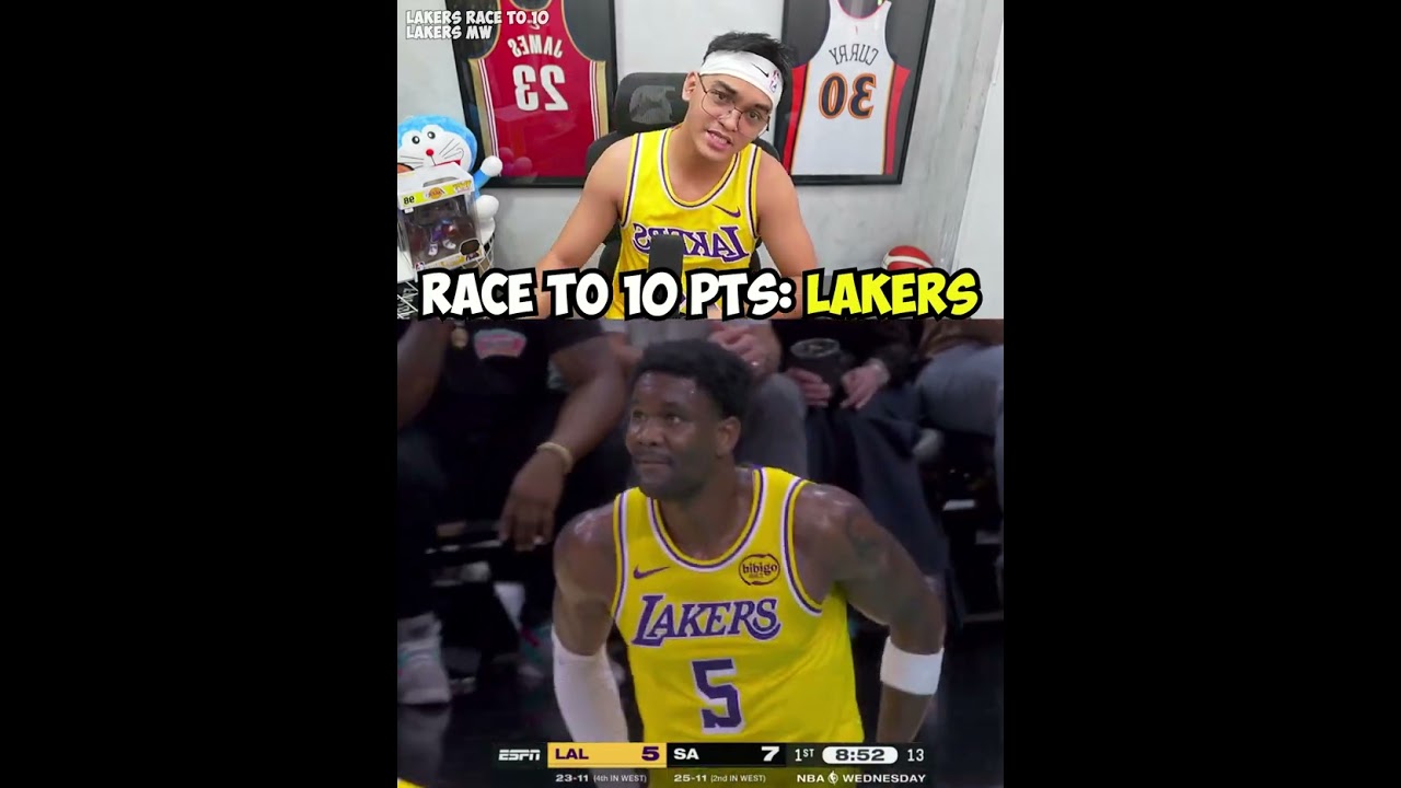 Lakers vs Spurs, race to 10 pts | No Lebron, No Problem? #lakers #nba #patriciobosspaldo