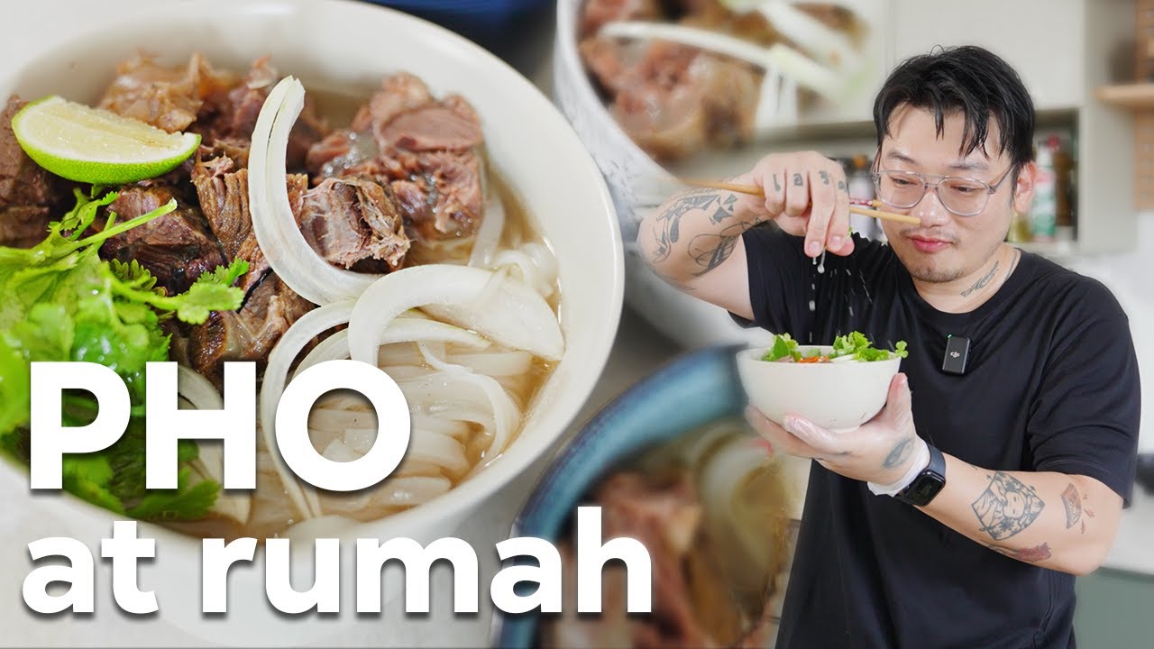 MASAK PHO VIETNAM SENDIRI DIRUMAH PUAS BGT!