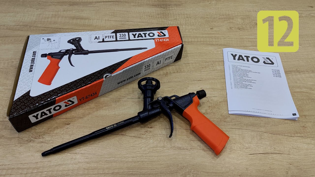 Jak używam pistolet do pianki montażowej. YATO YT-67434