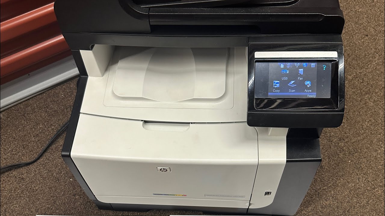 mint -HP LaserJet Pro CM1415fnw All-in-One Color Multifunction Laser WIFI & Toner set - Tested
