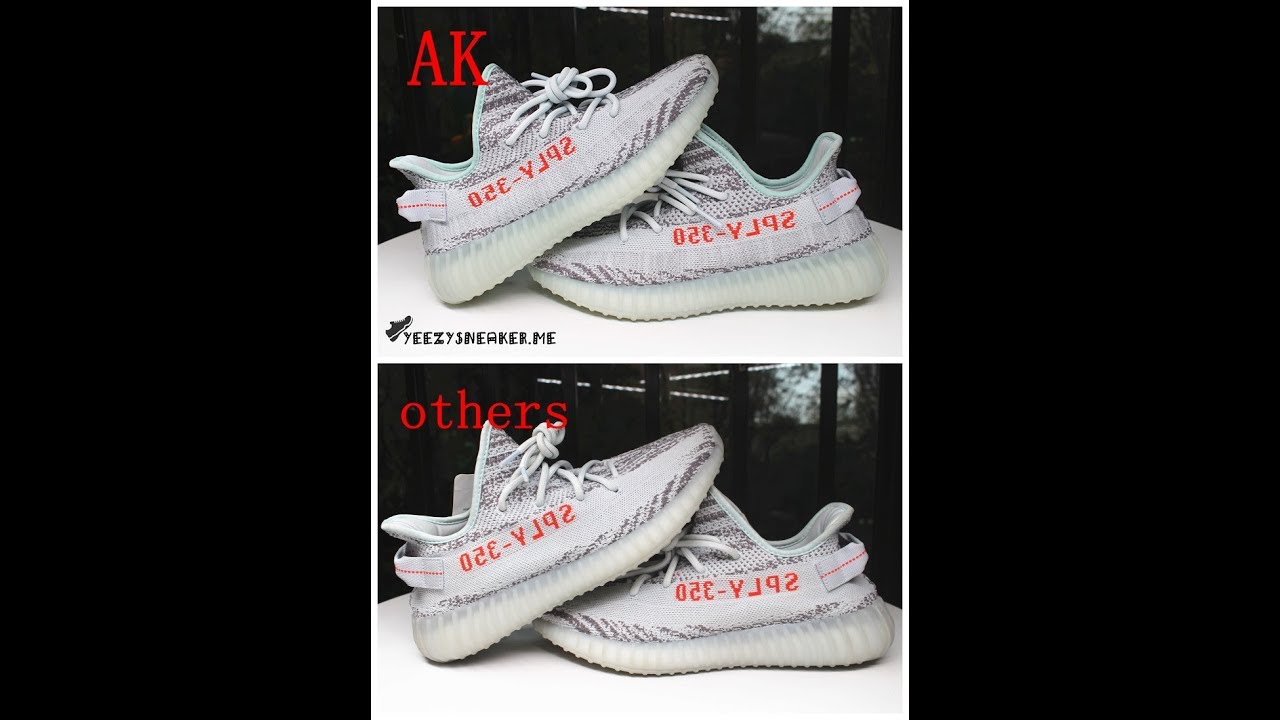 Yeezy Boost 305 V2 Blue Tnit AK Version vs Others Review!!!!